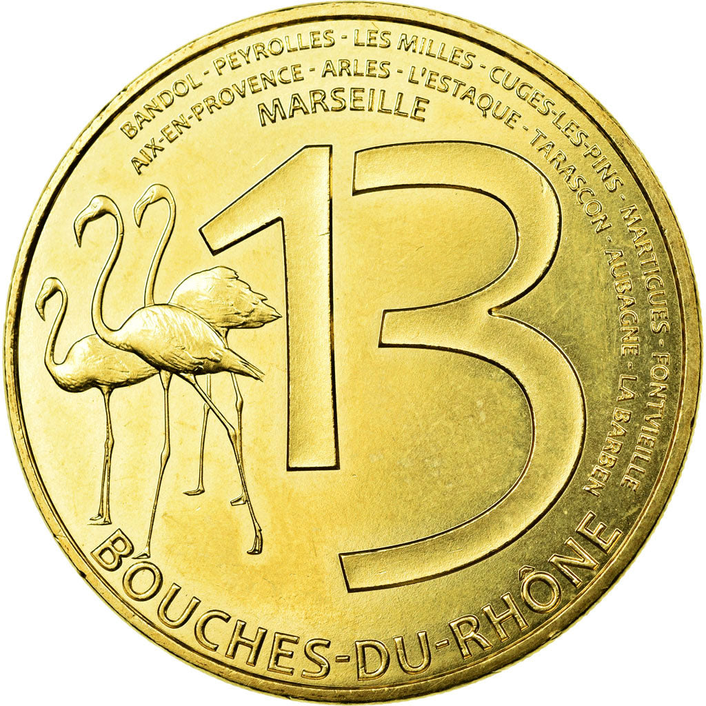 France, Token, Touristic token, Bouches du Rhône - 13, 2017, MDP, AU(55-58)