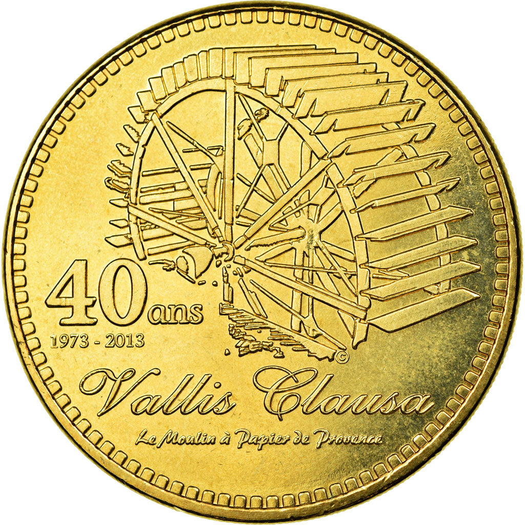 France, Token, Touristic token, Fontaine de Vaucluse - Moulin à papier n°3