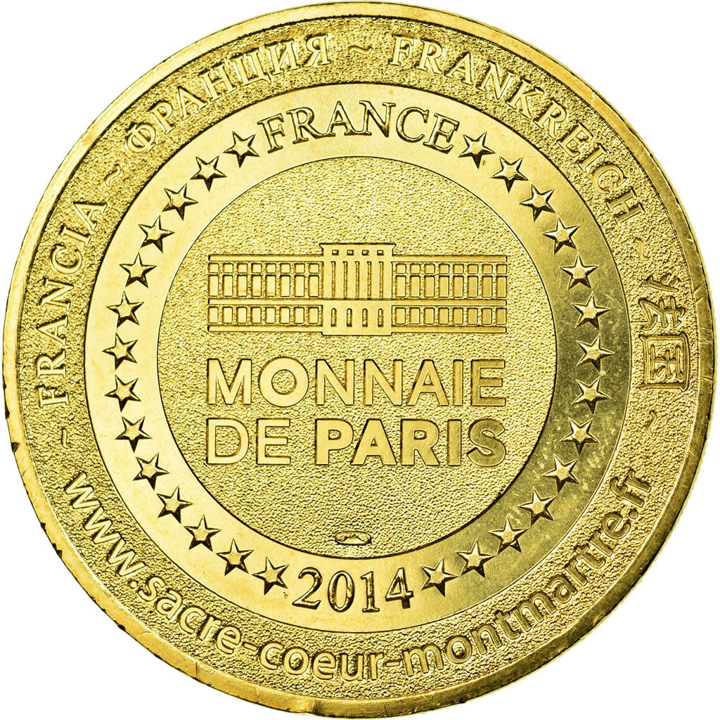 France, Token, Touristic token, Paris - Sacré-Coeur de Montmartre n° 10, 2014