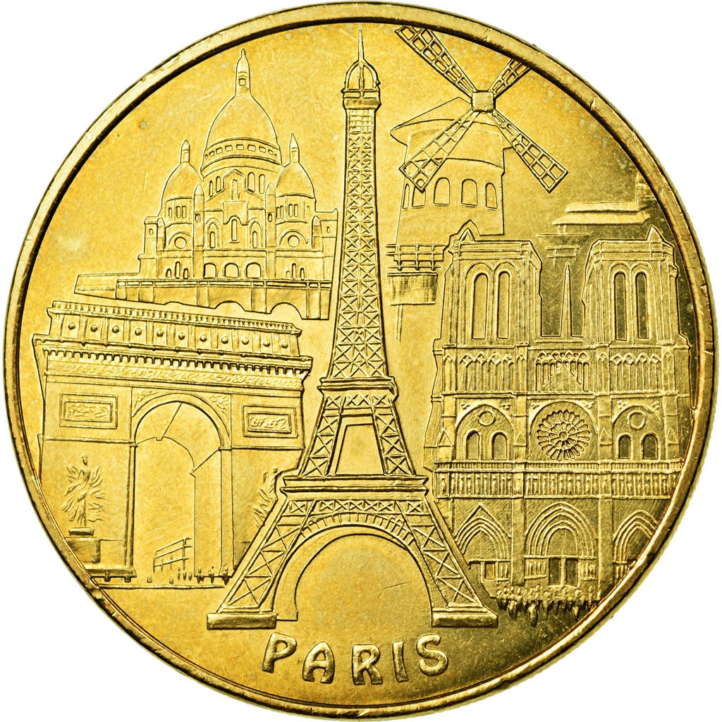 Francia, Token, Touristic token, Paris - Tour Eiffel n° 3 - les 5 monuments