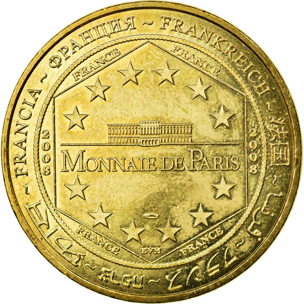 France, Jeton, Paris - Tour Eiffel n°4, 2008, MDP, SUP, Cupro-nickel Aluminium