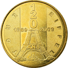 France, Jeton, Paris - Tour Eiffel n°5 -120 ans, 2010, MDP, SUP, Cupro-nickel