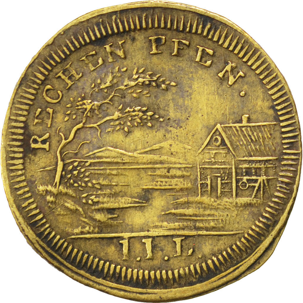 France, Royal, Token, AU(50-53), Brass, 20, 1.10