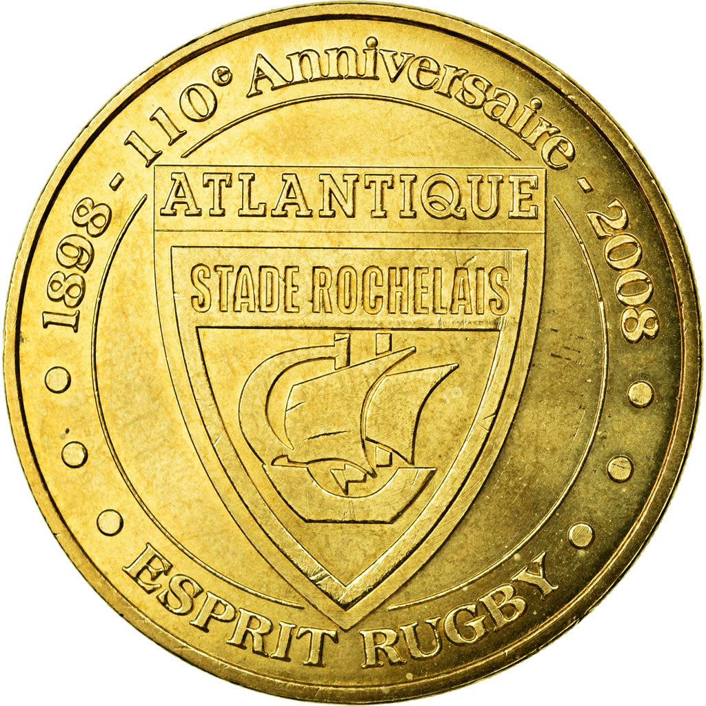 France, Token, La Rochelle - Esprit Rugby, 2008, MDP, AU(55-58), Cupro-nickel