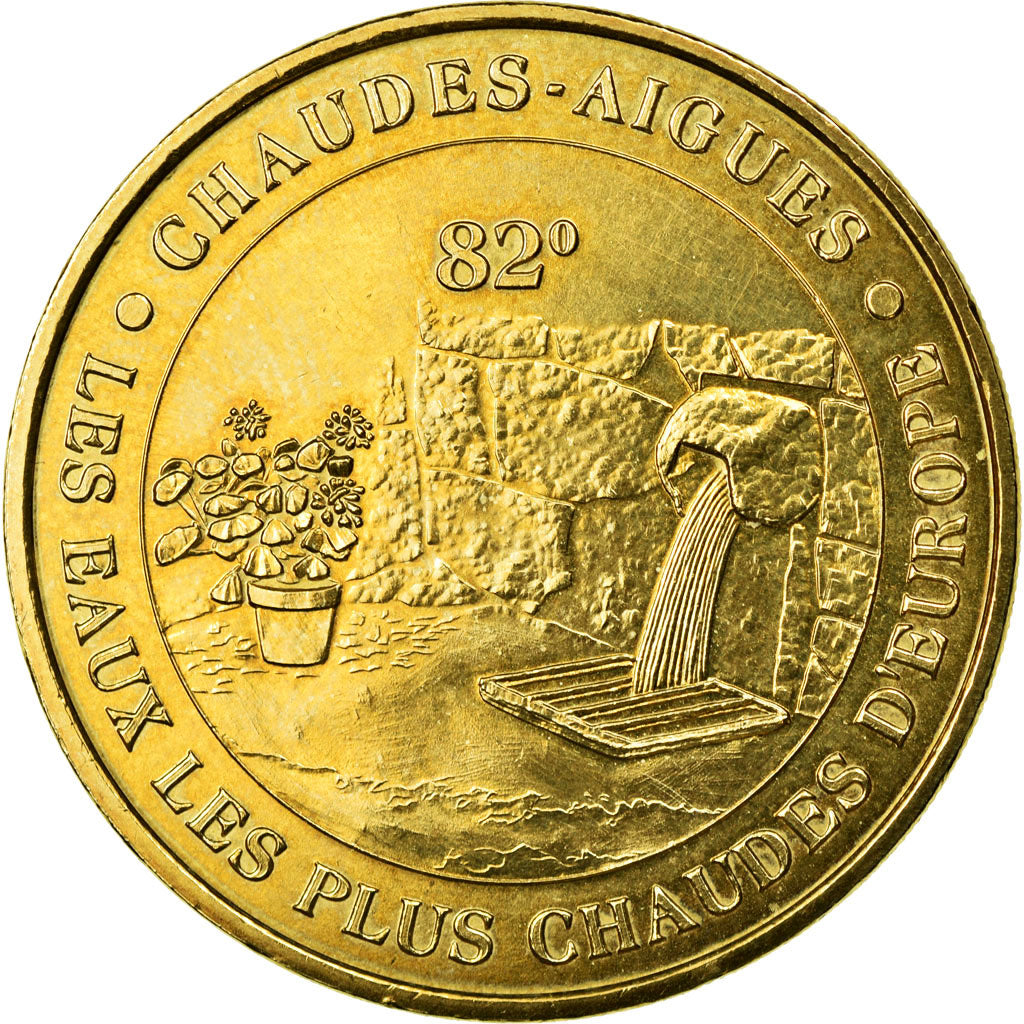 Francja, Token, 15/ Chaudes Aigues - Source, 2007, MDP, AU(55-58), Miedzionikiel