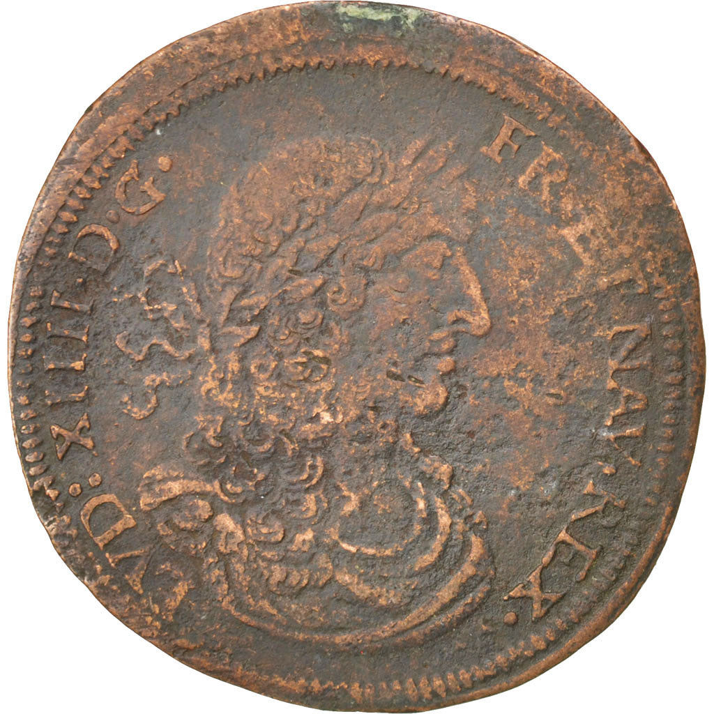 France, Royal, Token, VF(20-25), Copper, 29, 4.30