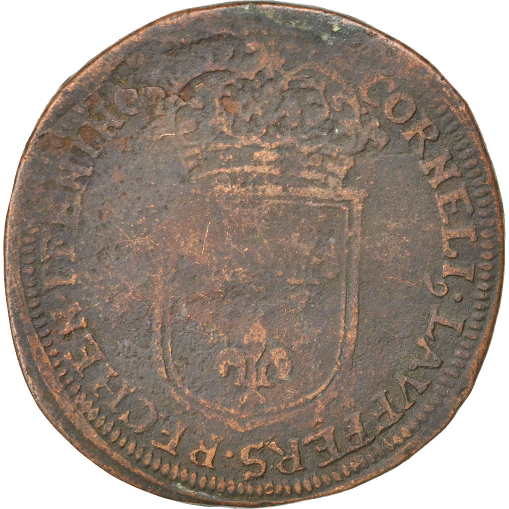 France, Royal, Token, VF(20-25), Copper, 29, 4.30