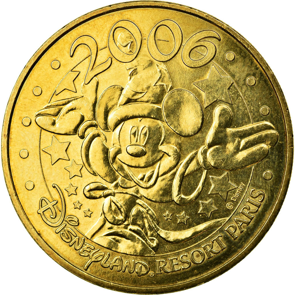 France, Jeton, Disneyland n° 9 - Mickey 2006, 2006, MDP, SUP, Cupro-nickel