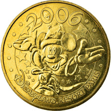 France, Jeton, Disneyland n° 9 - Mickey 2006, 2006, MDP, SUP, Cupro-nickel