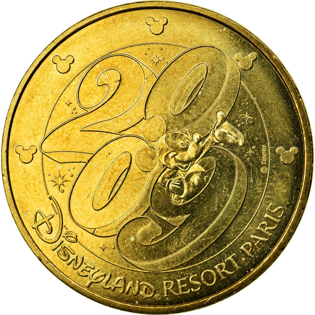 Francia, Token, Disneyland n° 17 - Resort Paris, 2009, MDP, EBC, Aluminio y