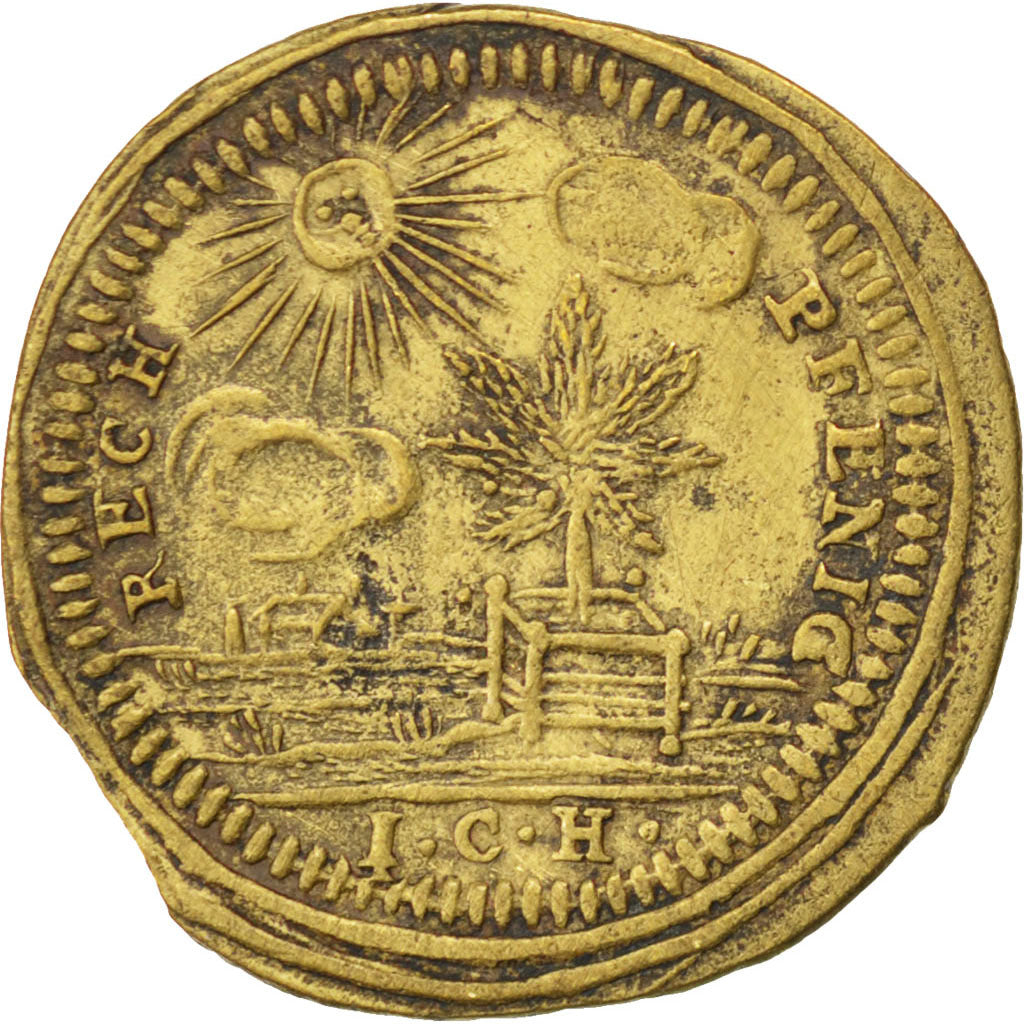 France, Royal, Token, AU(50-53), Brass, 20, 1.20