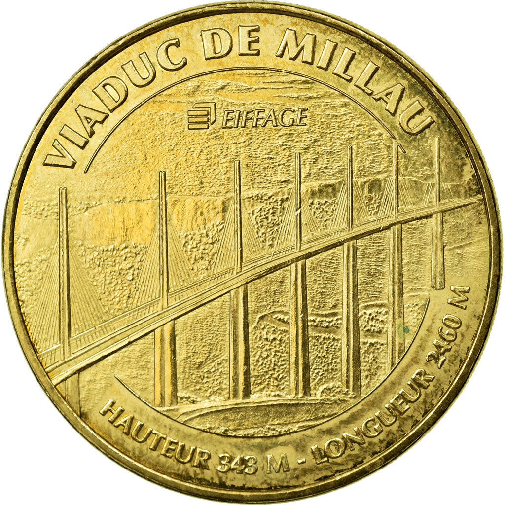 Francia, Token, 12/ Viaduc de Millau, 2010, MDP, BB, Rame-nichel-alluminio