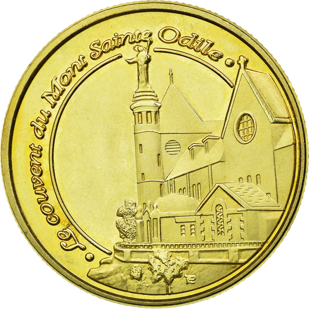 France, Token, Touristic token, Alsace - Mont Sainte-Odile - le couvent