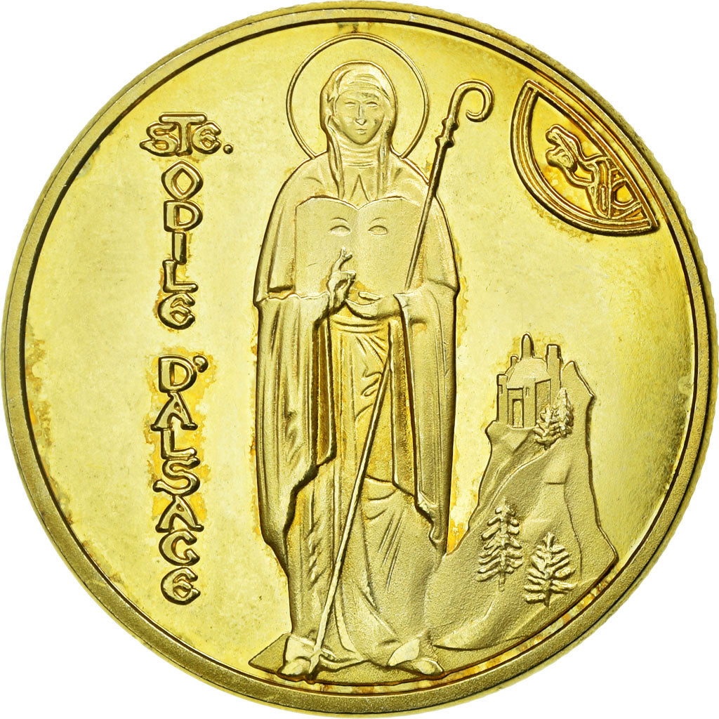 France, Token, Touristic token, Alsace - Mont Sainte-Odile - le couvent
