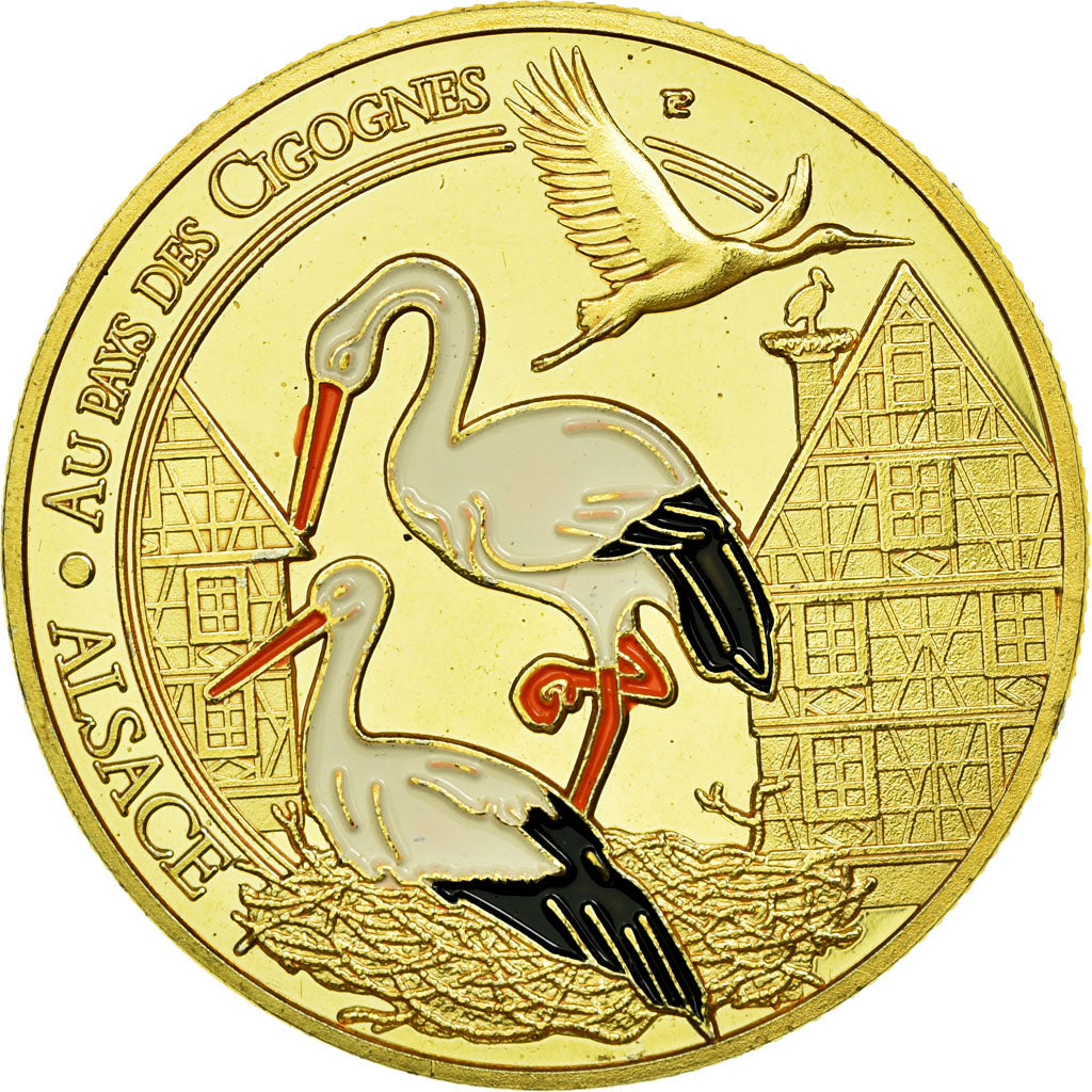 France, Token, Touristic token, Alsace - Au pays des cigognes, Souvenirs et