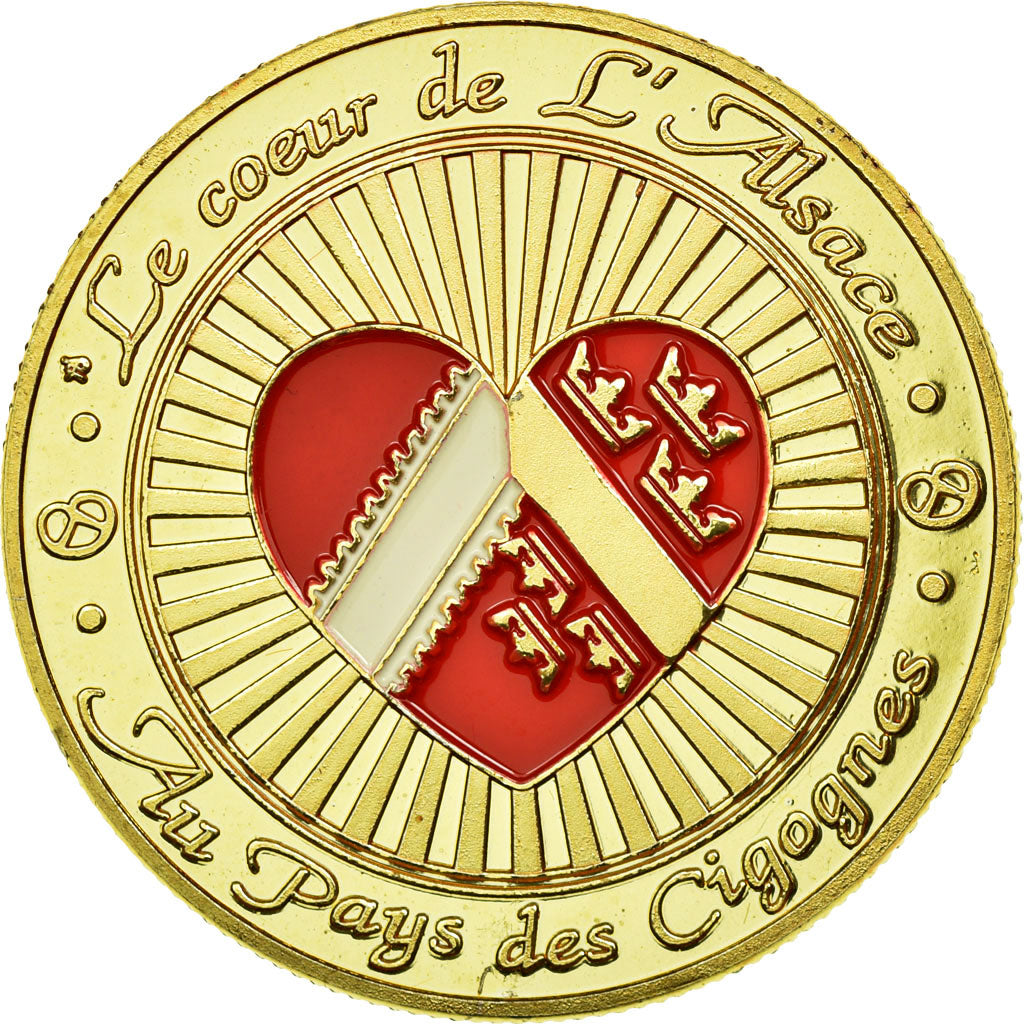 France, Token, Touristic token, Alsace - Au pays des cigognes, Souvenirs et