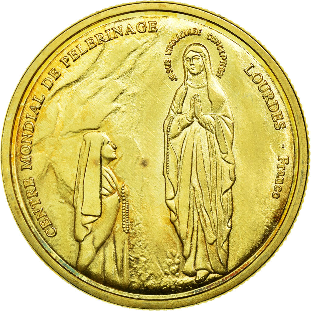 France, Token, Touristic token, Lourdes - Centre Mondial de pélerinage - Sous