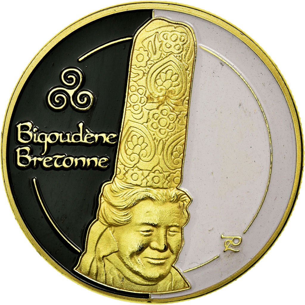 France, Token, Touristic token, Bretagne - La bigoudène bretonne, Souvenirs et