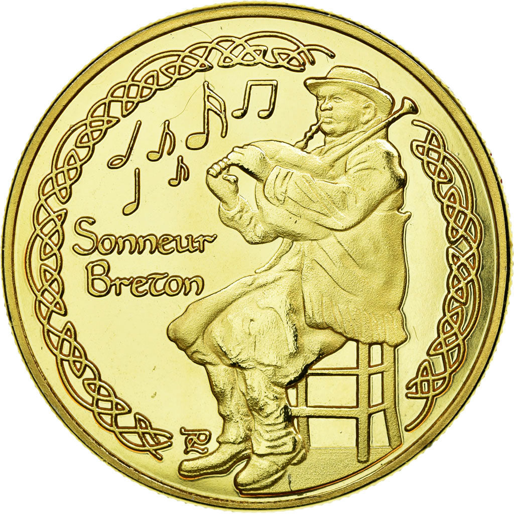 France, Token, Touristic token, Bretagne - La bigoudène bretonne, Souvenirs et