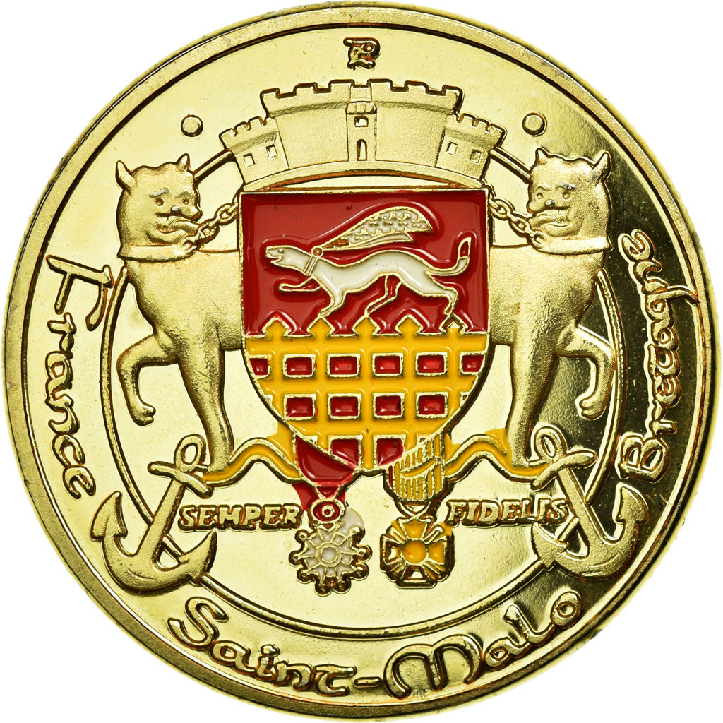 France, Jeton, Jeton Touristique, Bretagne - Saint-Malo - Semper Fidelis