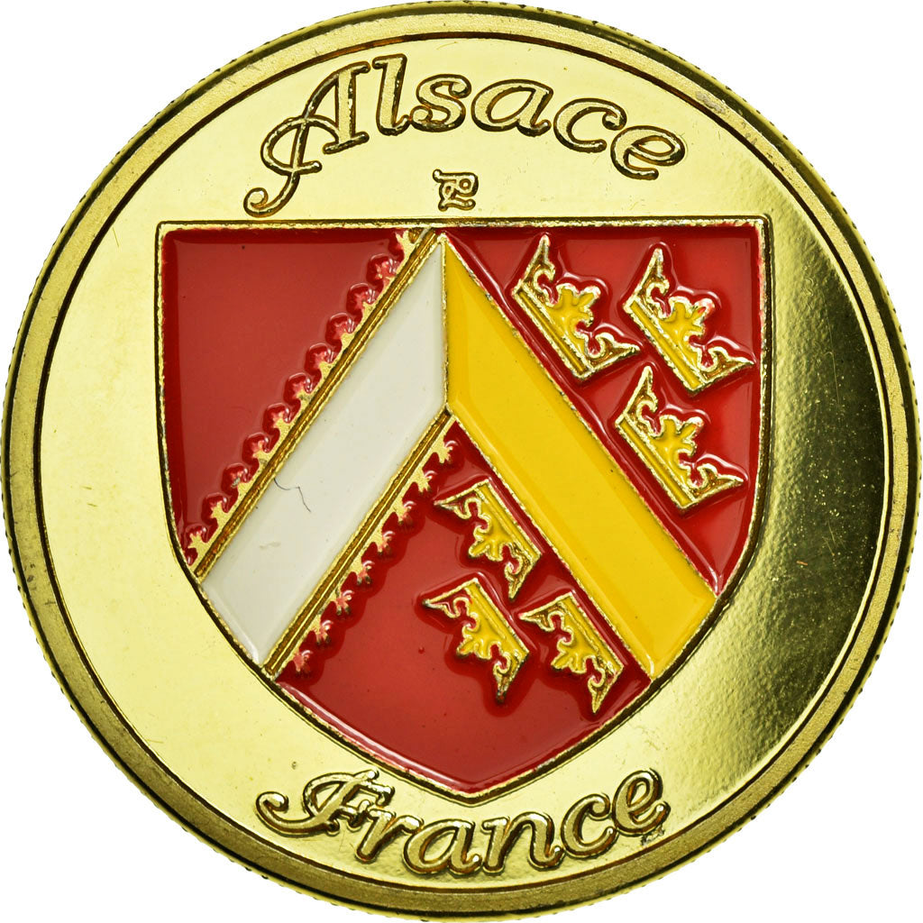 France, Token, Touristic token, Alsace - La coiffe alsacienne, Souvenirs et