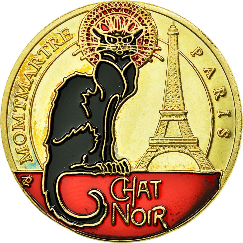 Francia, Token, Jetón turístico, Paris - Montmartre - Le Chat Noir, Souvenirs