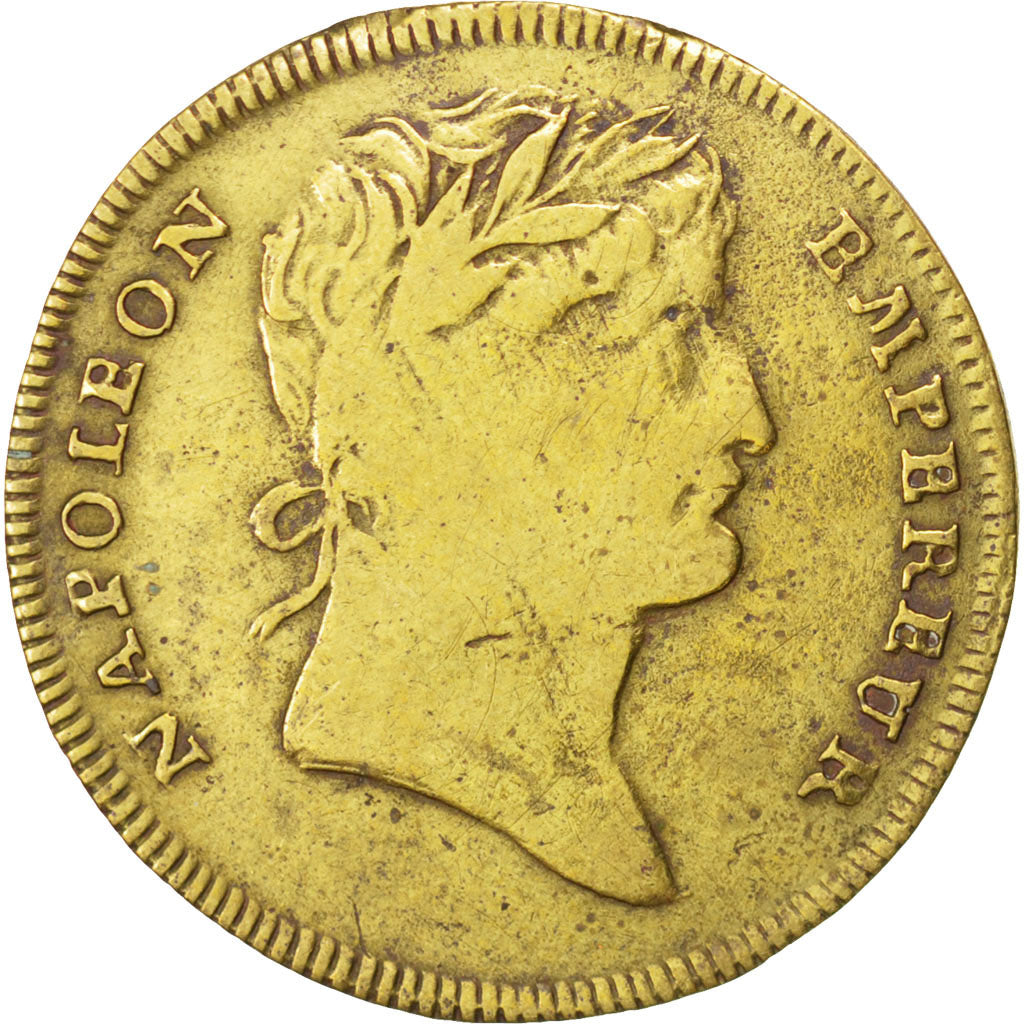 France, The French Revolution, Token, VF(20-25), Brass, 24, 3.50