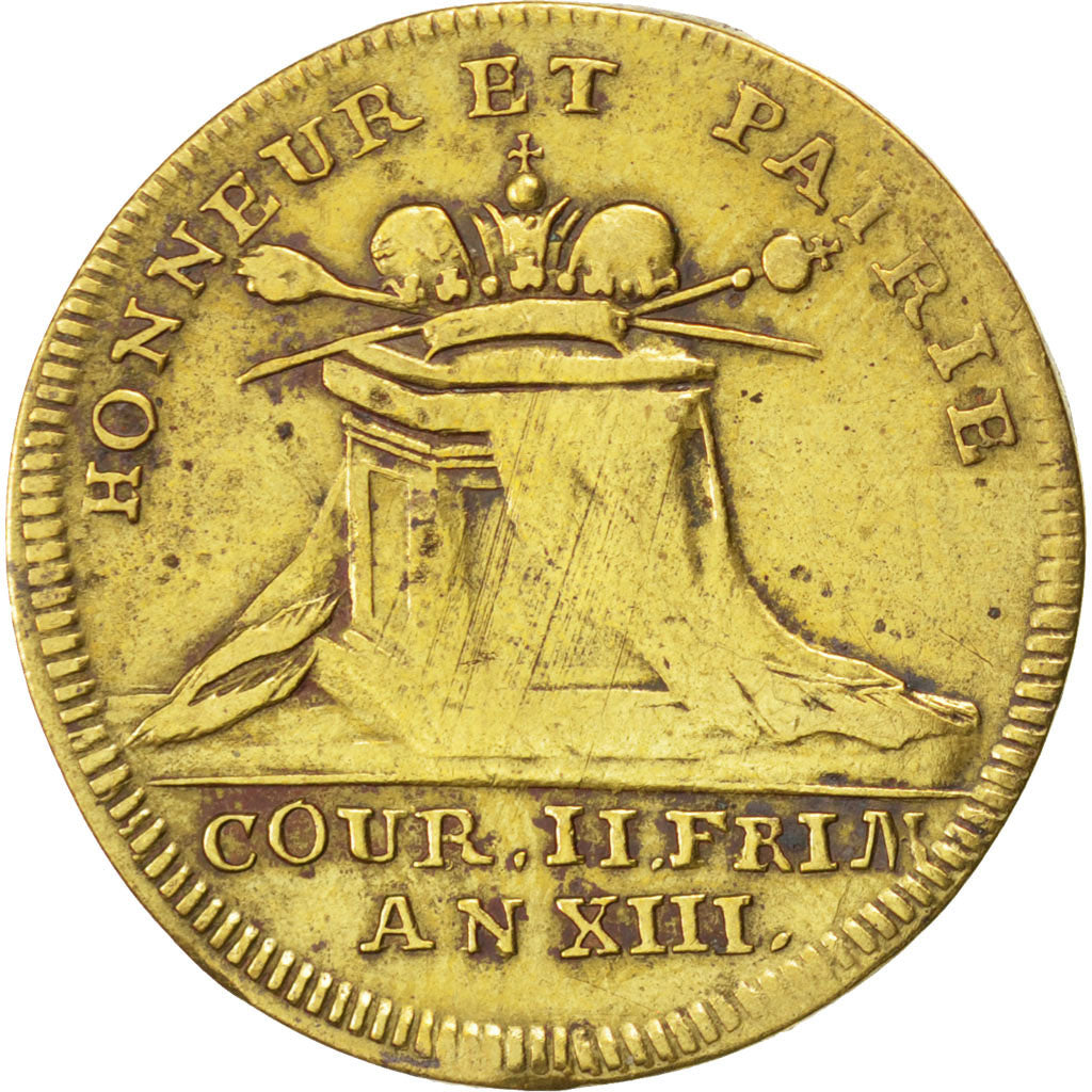 France, The French Revolution, Token, VF(20-25), Brass, 24, 3.50