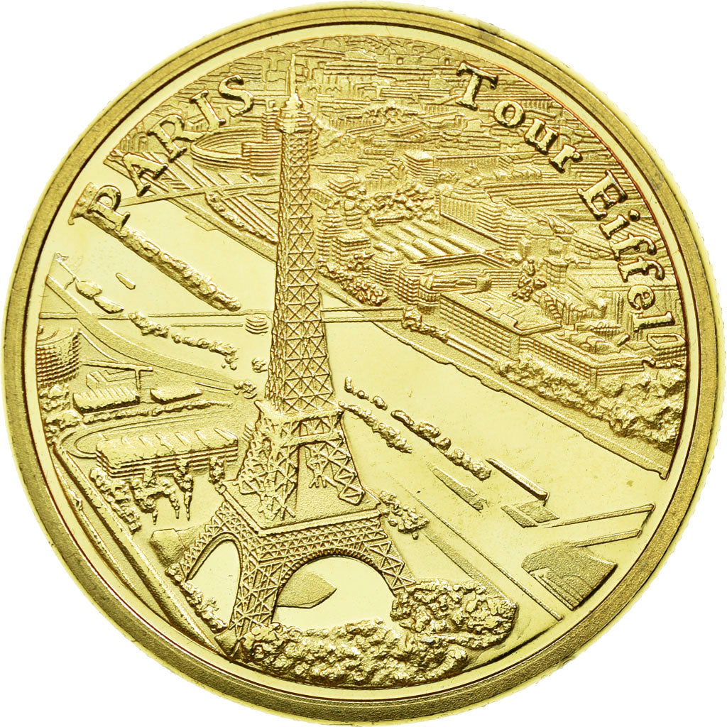 Francia, Token, Touristic token, Paris - La Tour Eiffel et la Seine, Souvenirs