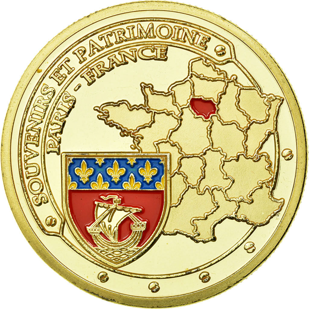 Frankrijk, Token, Toeristisch fiche, Paris - Les 5 monuments, Souvenirs et