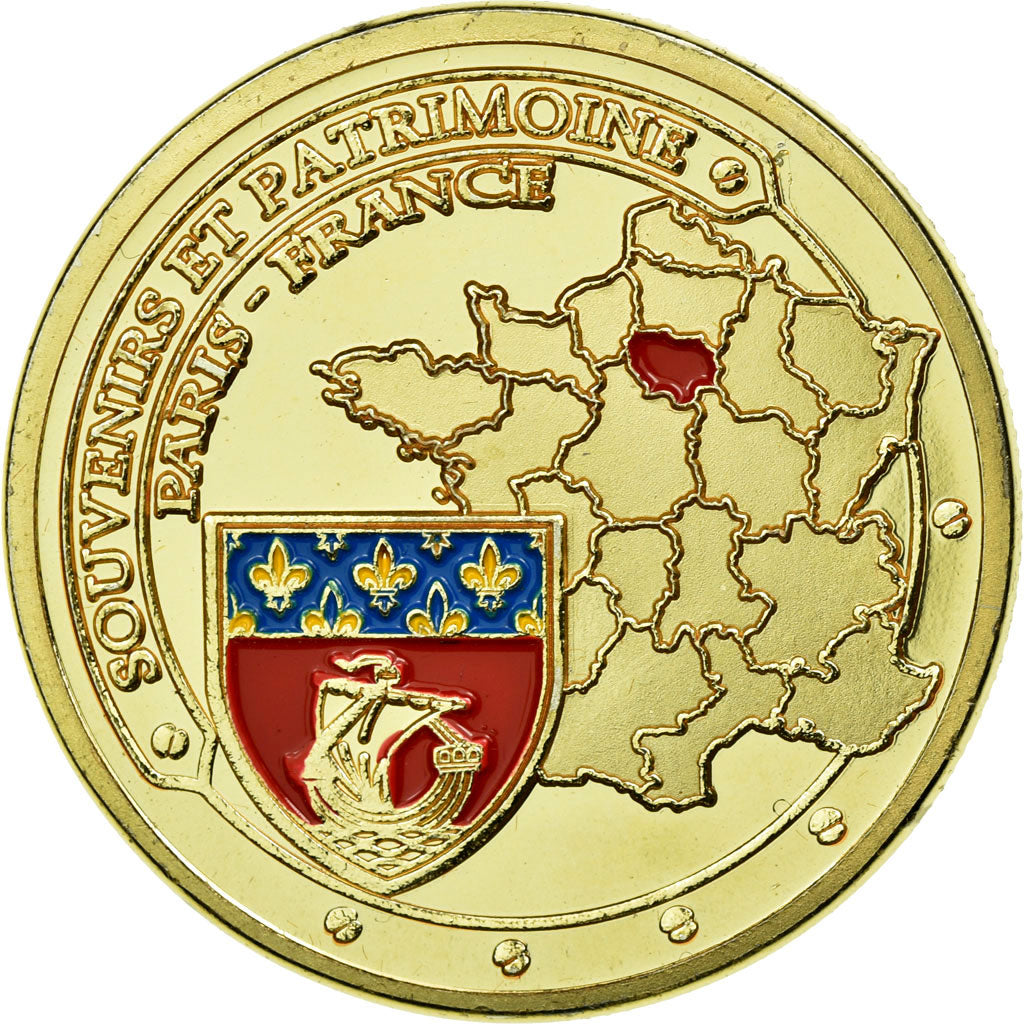 Frankreich, Token, Touristic token, Paris - La Tour Eiffel et le pont de l'Alma
