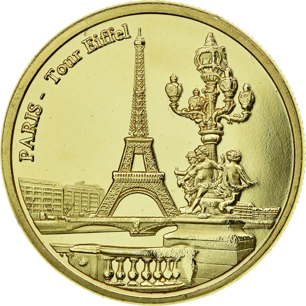 Frankreich, Token, Touristic token, Paris - La Tour Eiffel et le pont de l'Alma