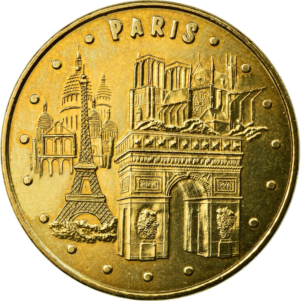 Francia, Token, Paris - Les 4 monuments, 2006, MDP, EBC, Aluminio y cuproníquel
