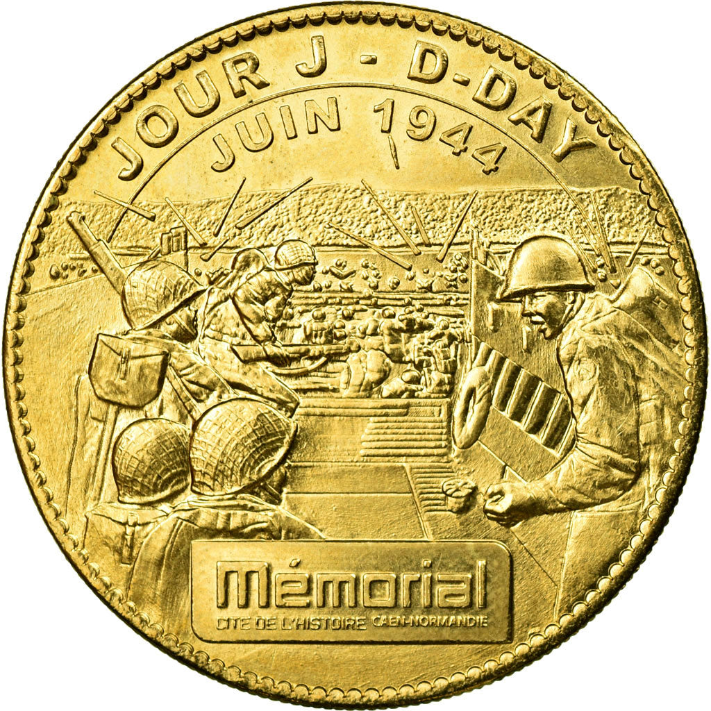 Francia, Token, Jetón turístico, Caen - Mémorial n°4, 2011, Arthus Bertrand