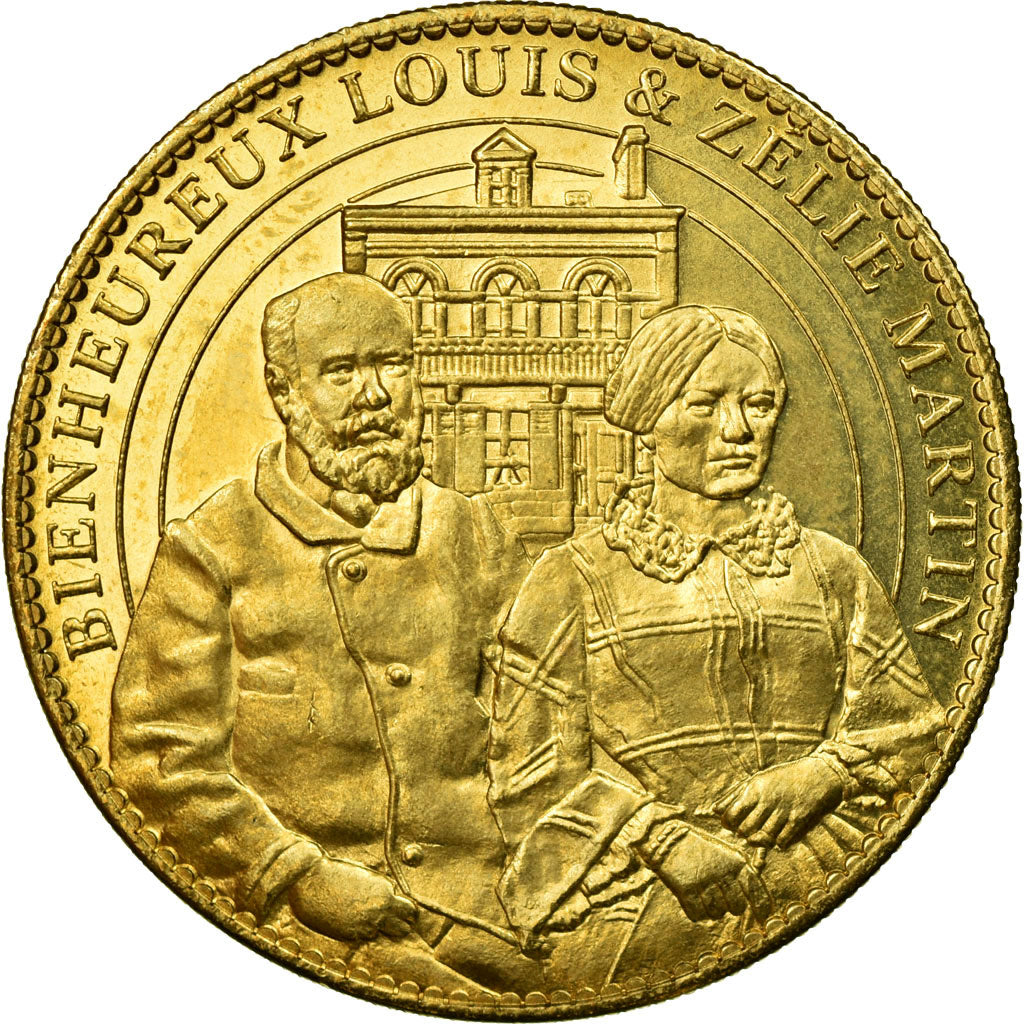 France, Token, Touristic token, Lisieux -  Basilique - Louis et Zélie Martin