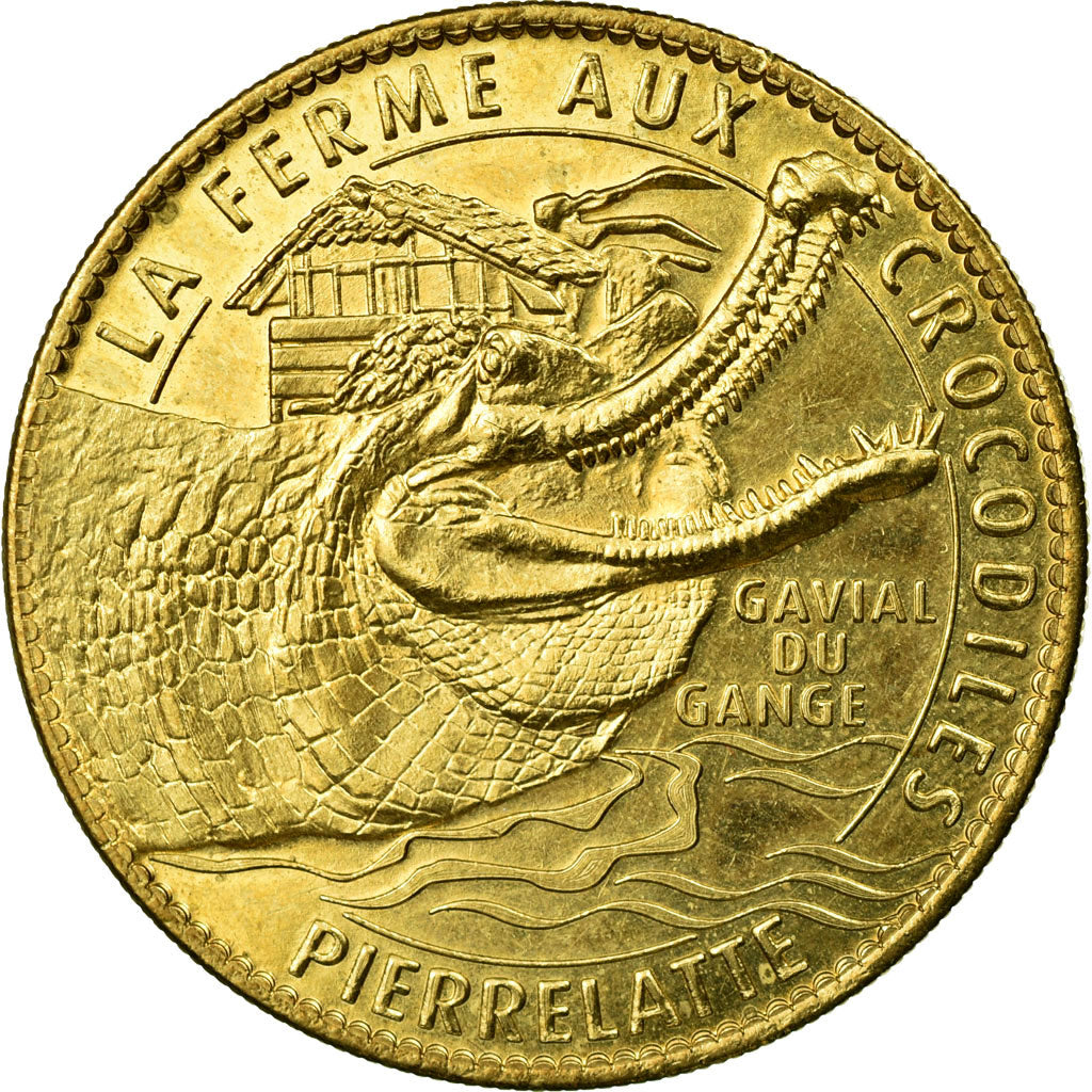 France, Jeton, Jeton Touristique, Pierrelatte - Ferme aux crocodiles n° 3