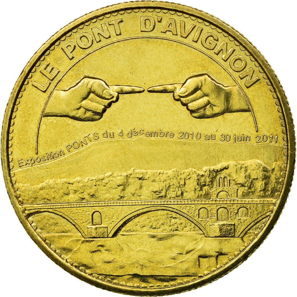 France, Token, Tourist Token, Avignon - le pont n°2 - Exposition, 2011