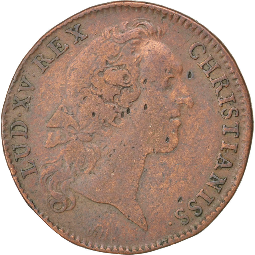 France, Royal, Token, VF(30-35), Copper, 28, Feuardent #597, 6.20