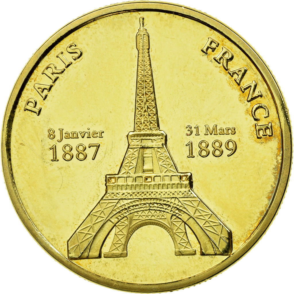 Francia, Token, Tourist Token, Paris - La Tour Eiffel, Fluctuat Nec Mergitur