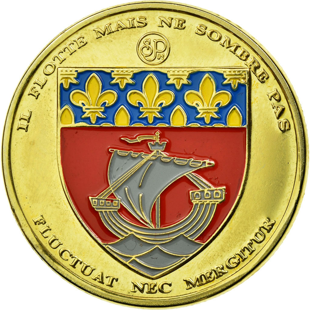 Francia, Token, Tourist Token, Paris - Les 4 monuments, Fluctuat Nec Mergitur