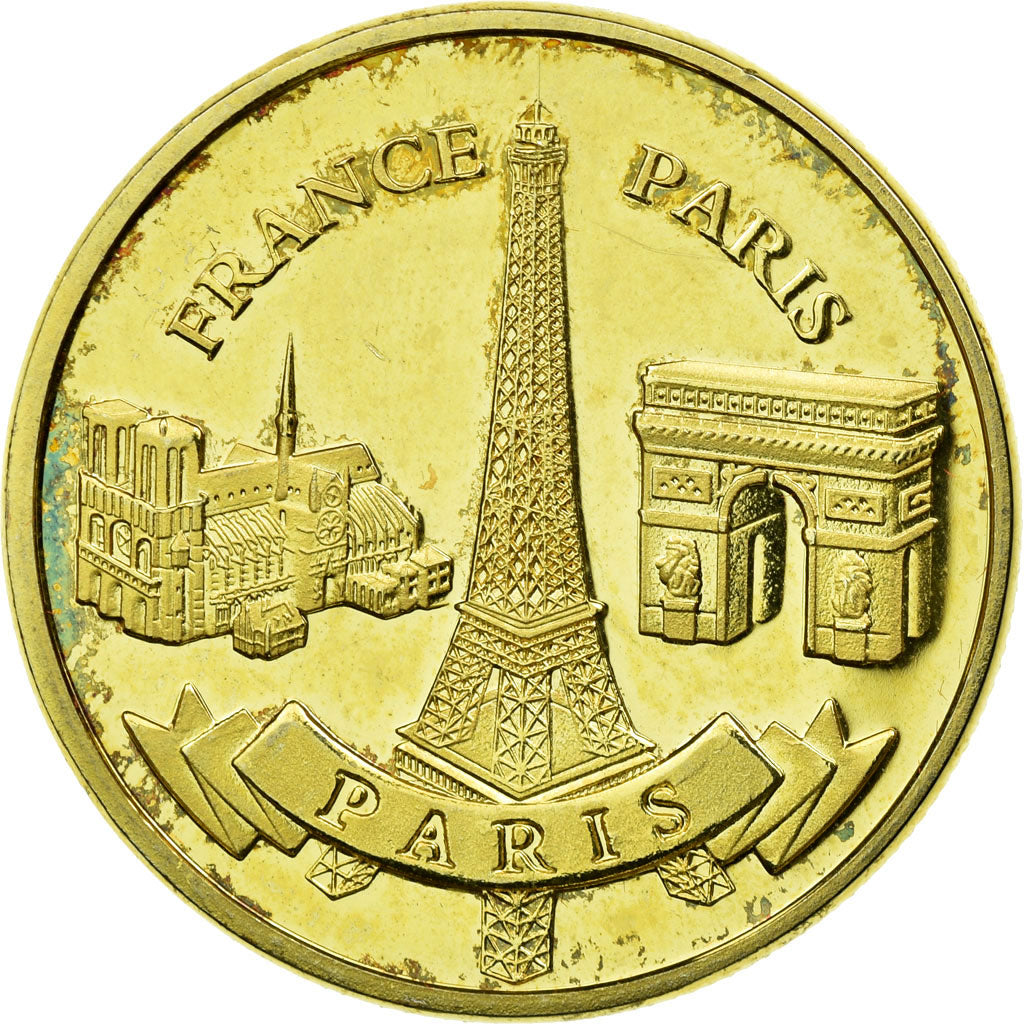 Francia, Token, Tourist Token, Paris - Les 3 monuments, Fluctuat Nec Mergitur