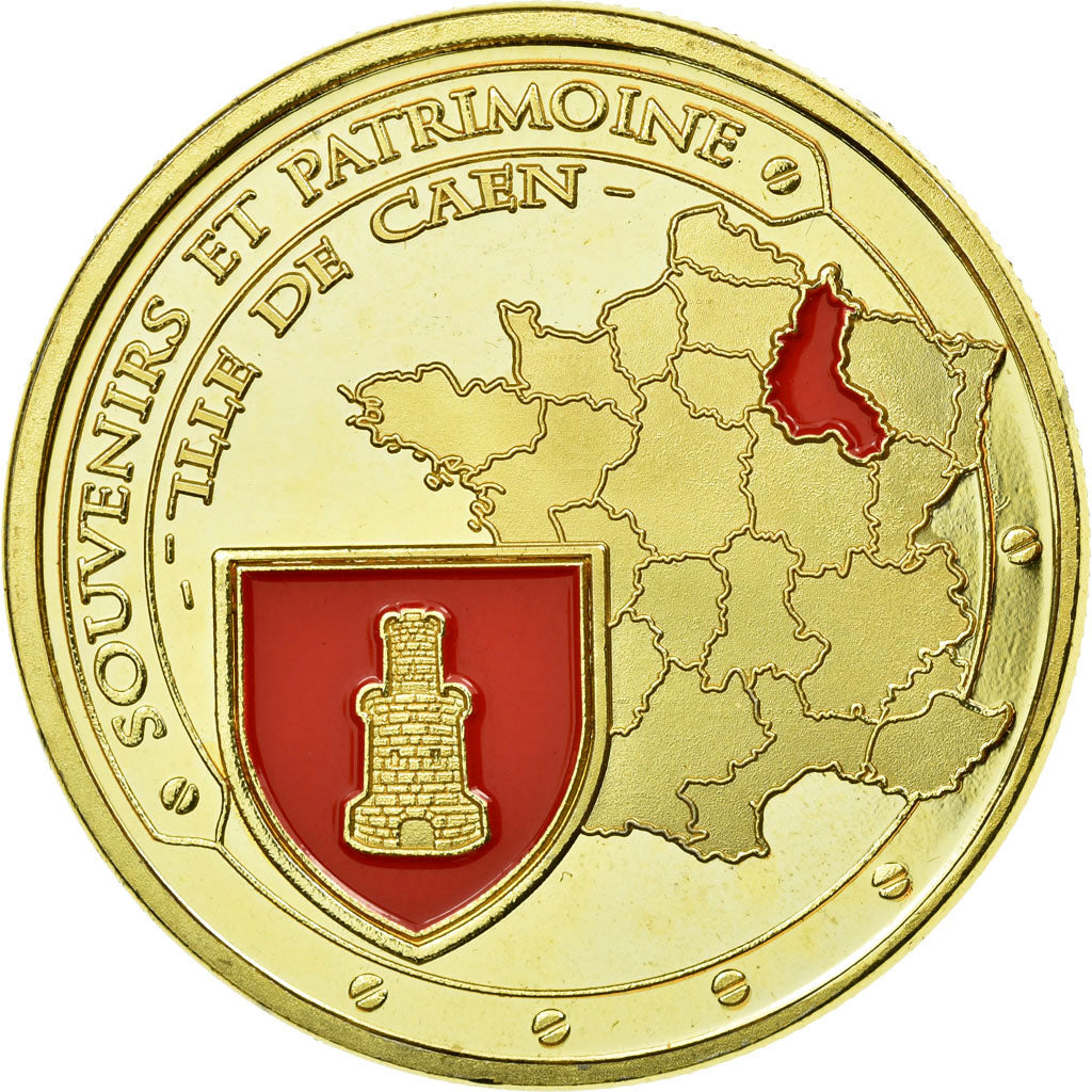 Francja, Token, Żeton turystyczny, Caen - Mairie et Abbaye aux Hommes, Undated