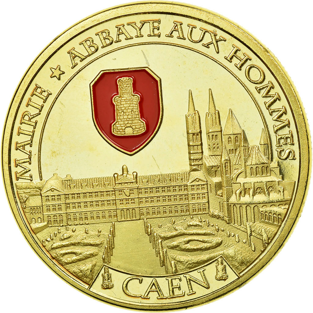 Francja, Token, Żeton turystyczny, Caen - Mairie et Abbaye aux Hommes, Undated
