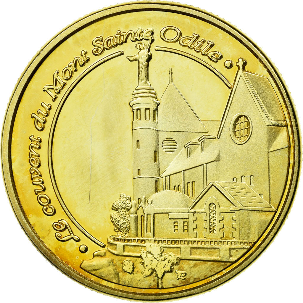 France, Token, Touristic token, Alsace - Mont Sainte-Odile - le couvent
