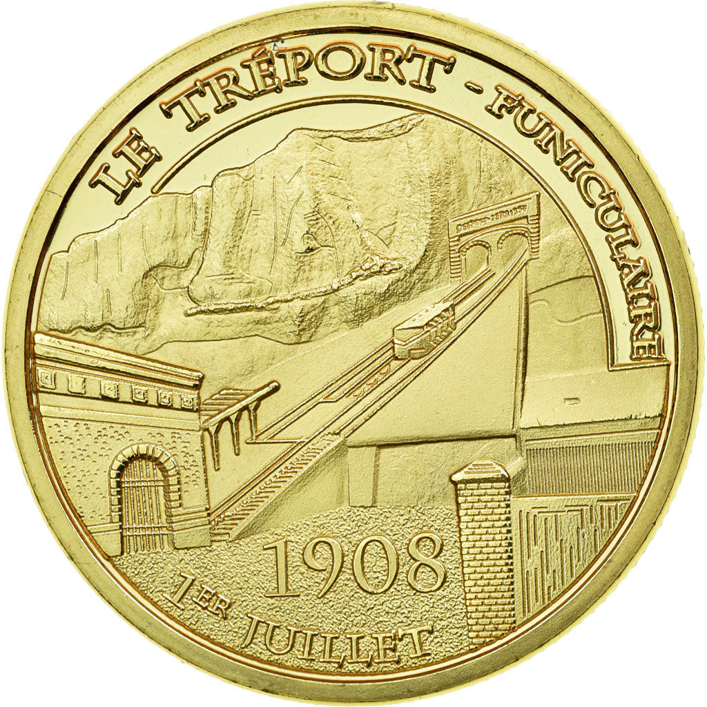 France, Token, Touristic token, 76/ Le Tréport - Funiculaire - 01/07/1908