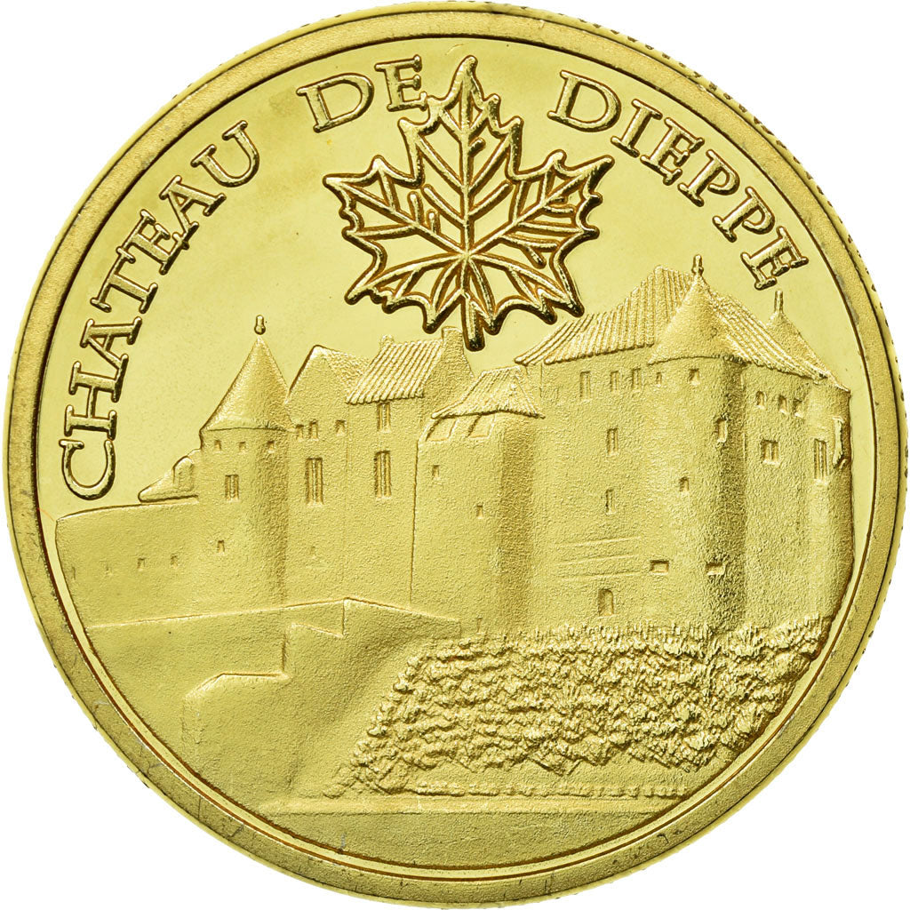 France, Jeton, Jeton Touristique, 76/ Dieppe - Château, Souvenirs et