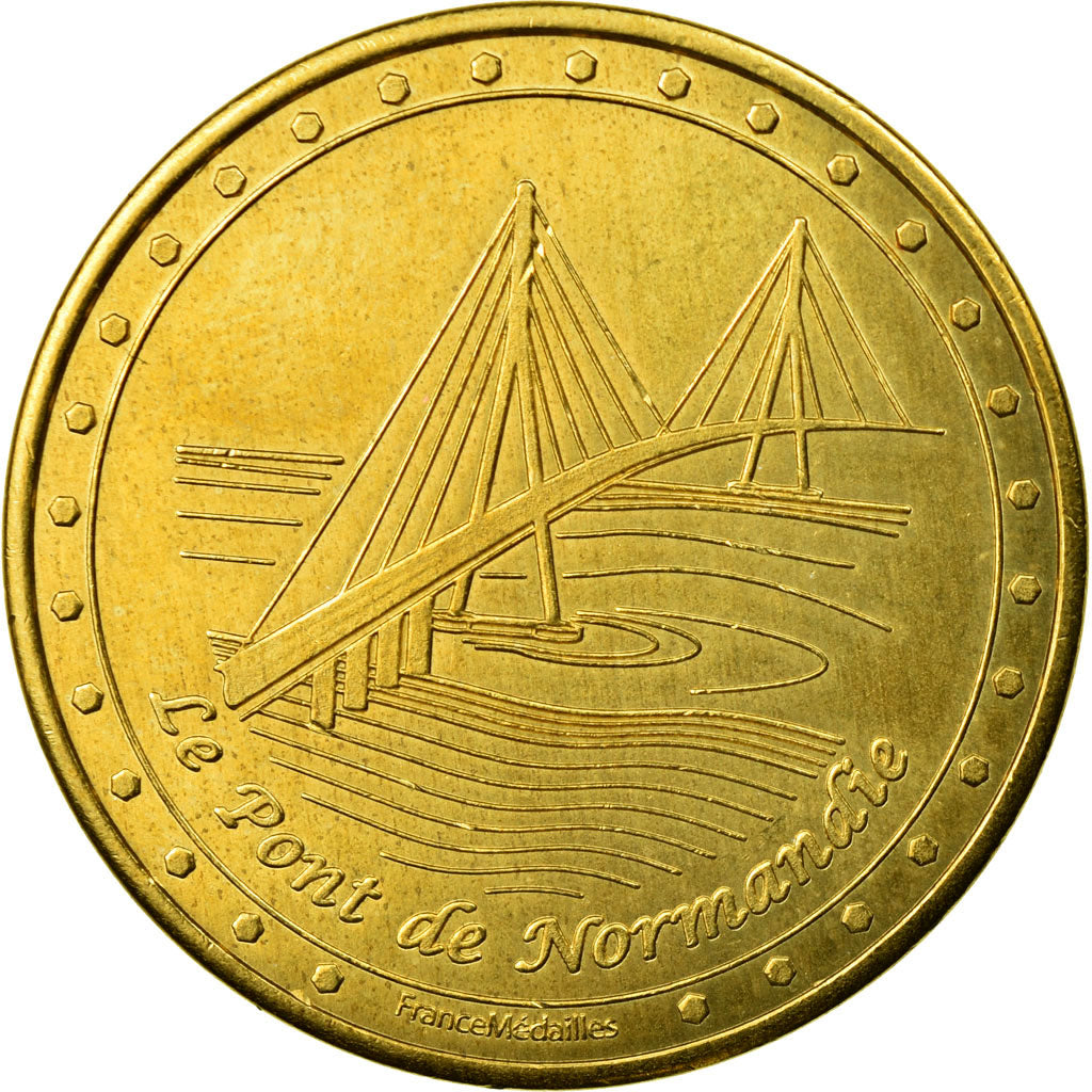 France, Token, Touristic token, 14/ Honfleur - Pont de Normandie, Arts &