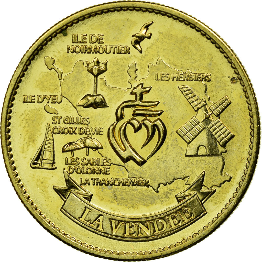 France, Jeton, Jeton Touristique, La Vendée, Arts & Culture, SUP, Cupro-nickel