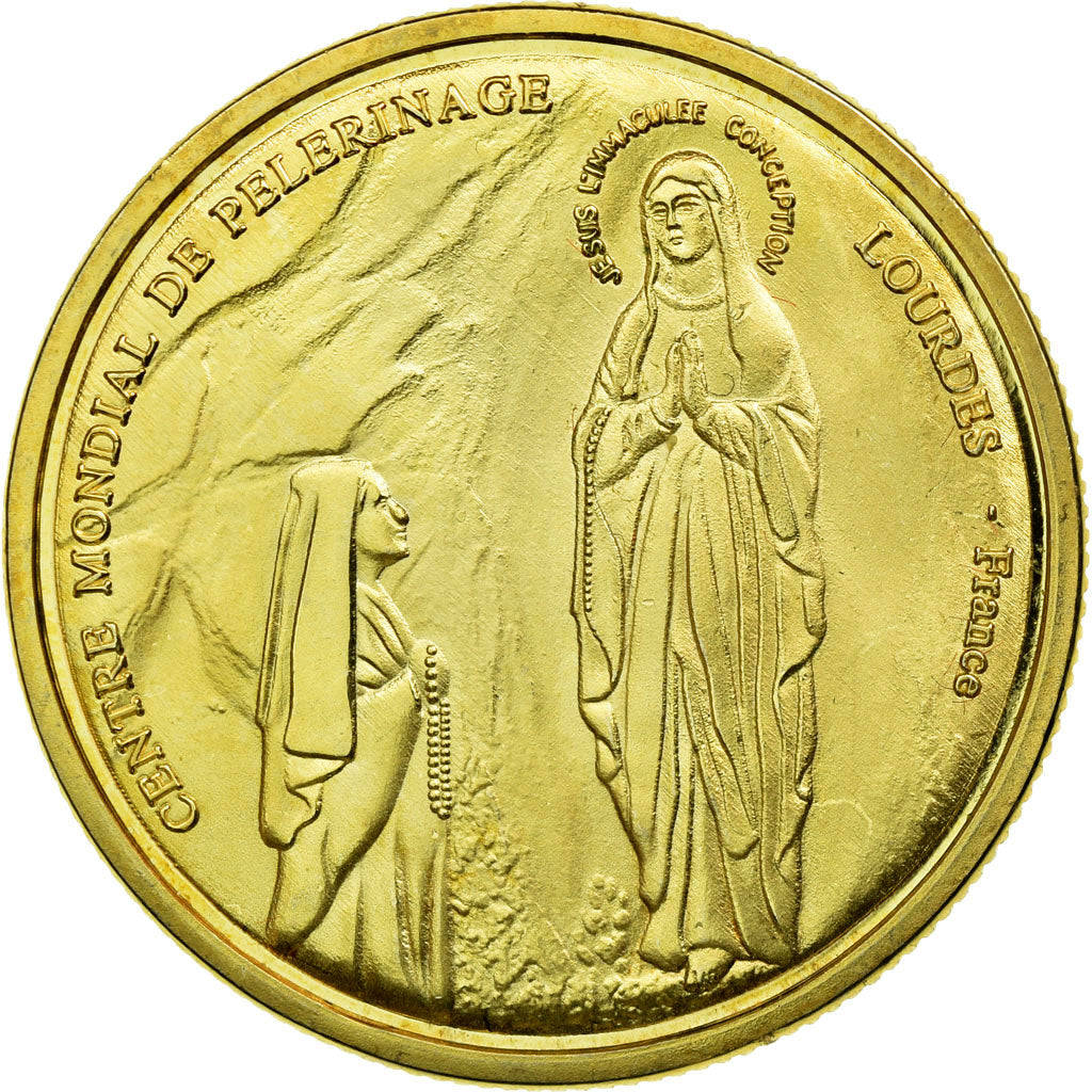 France, Token, Touristic token, Lourdes - Centre Mondial de pélerinage - Sous