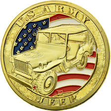 Francia, Token, Jetón turístico, U.S Army - Jeep, Souvenirs et Patrimoine